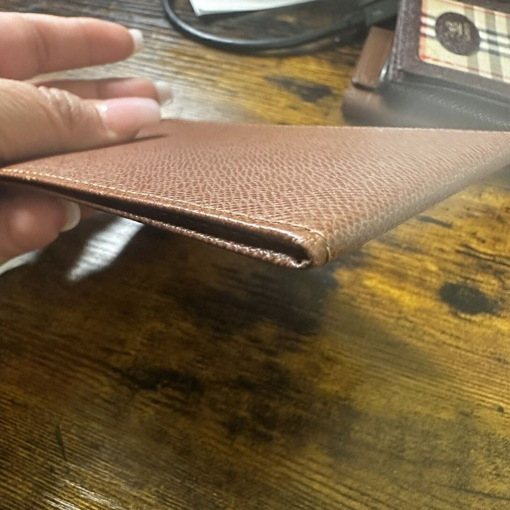 Louis Vuitton Taiga Bifold ID Card Case‎ Slim Wallet Brown Leather - Picture 8 of 10